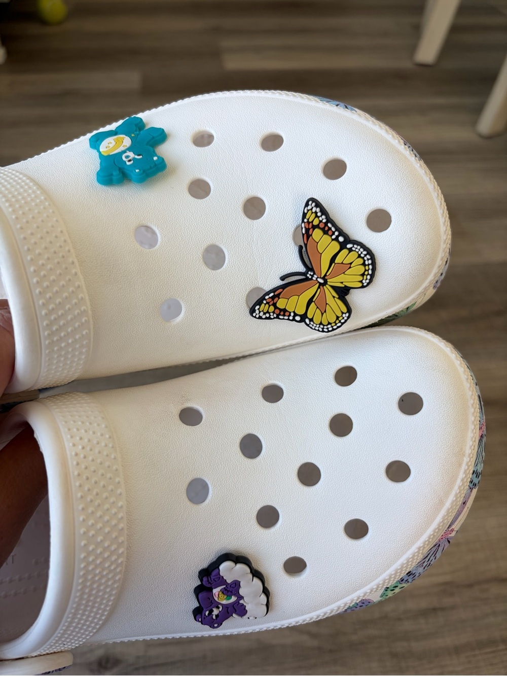 Crocs Classic Crush Butterfly Clogs - Picture 8 of 9